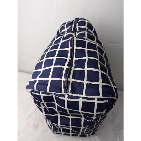 Kate Spade New York Seaside Nylon Francis Bag in Navy White Checkers With Changi - Picture 13 of 16